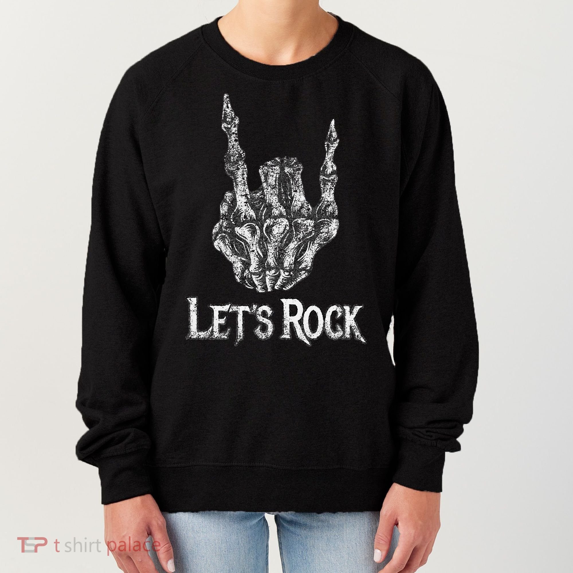 Rock On Lets Rock Concert Band Women's Sweatshirt