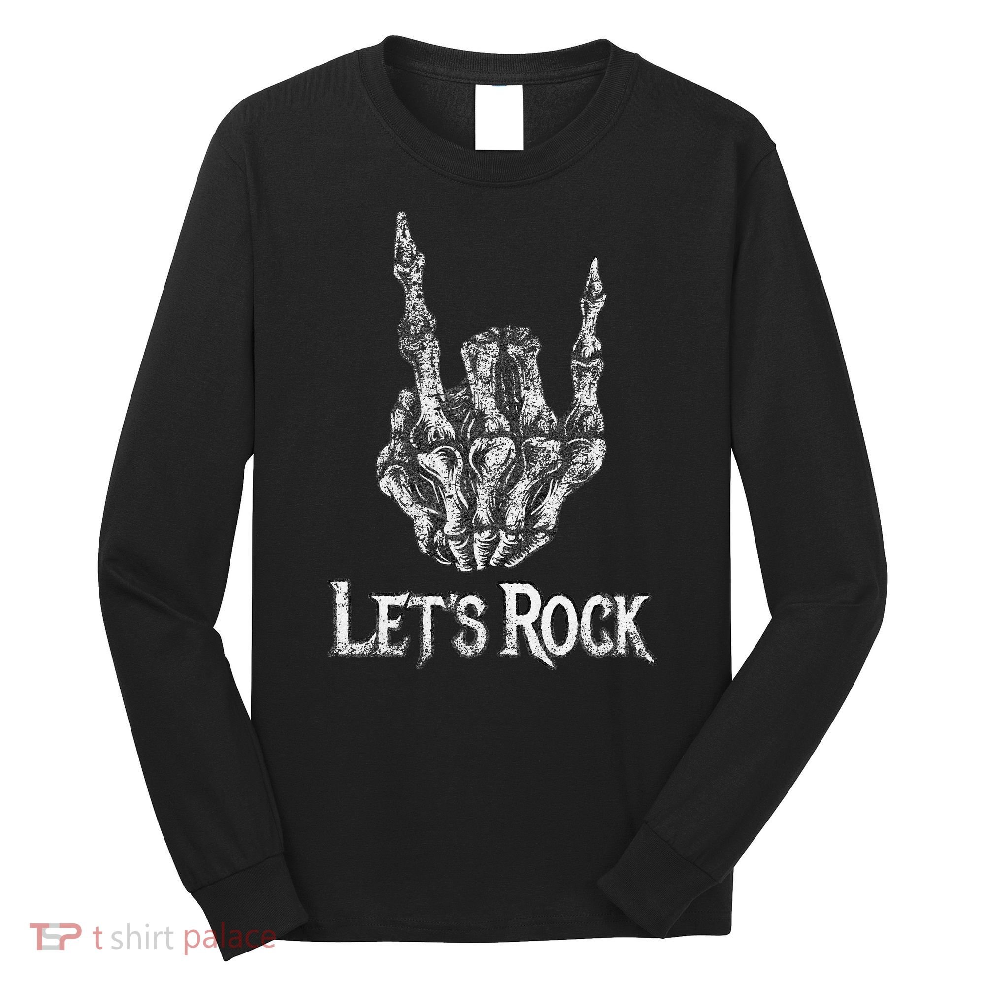 Rock On Lets Rock Concert Band Long Sleeve Shirt