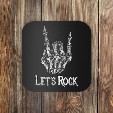 Rock On Lets Rock Concert Band Coaster