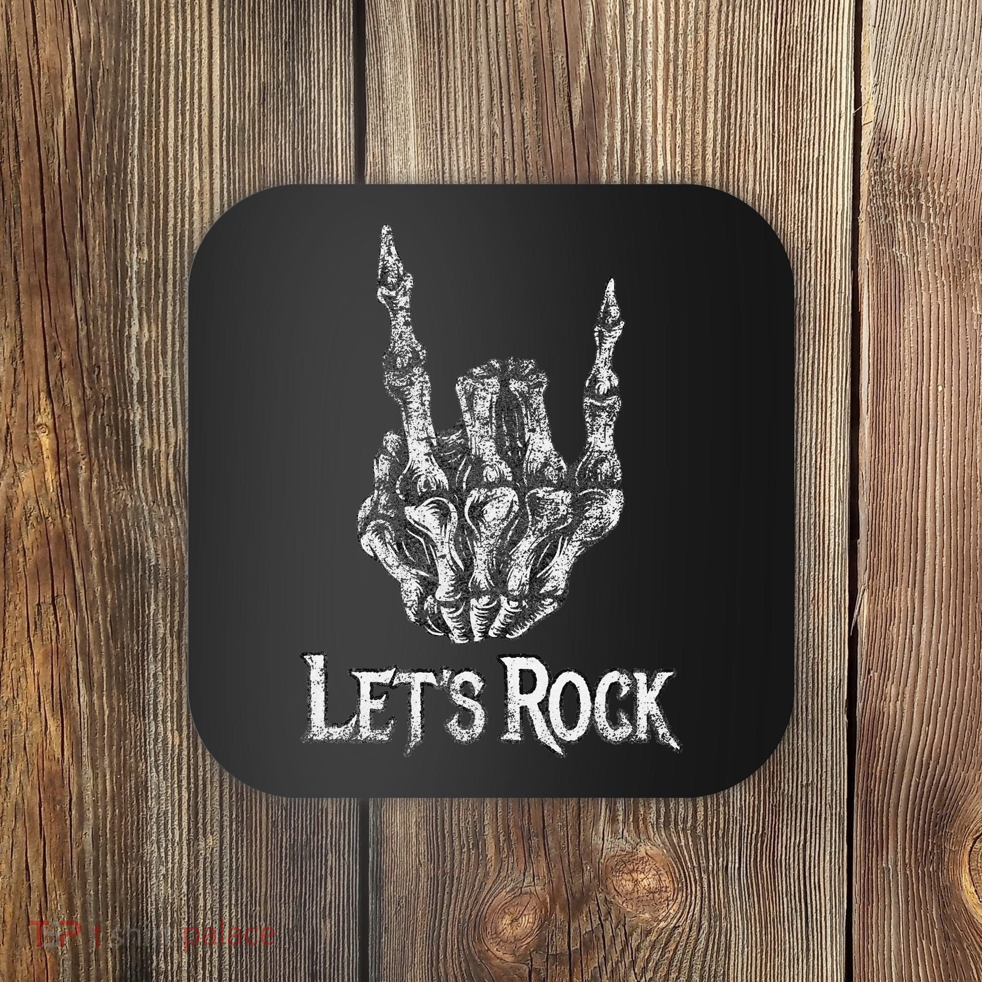 Rock On Lets Rock Concert Band Coaster