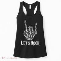 Rock On Lets Rock Concert Band Women's Tank Top thumb 0