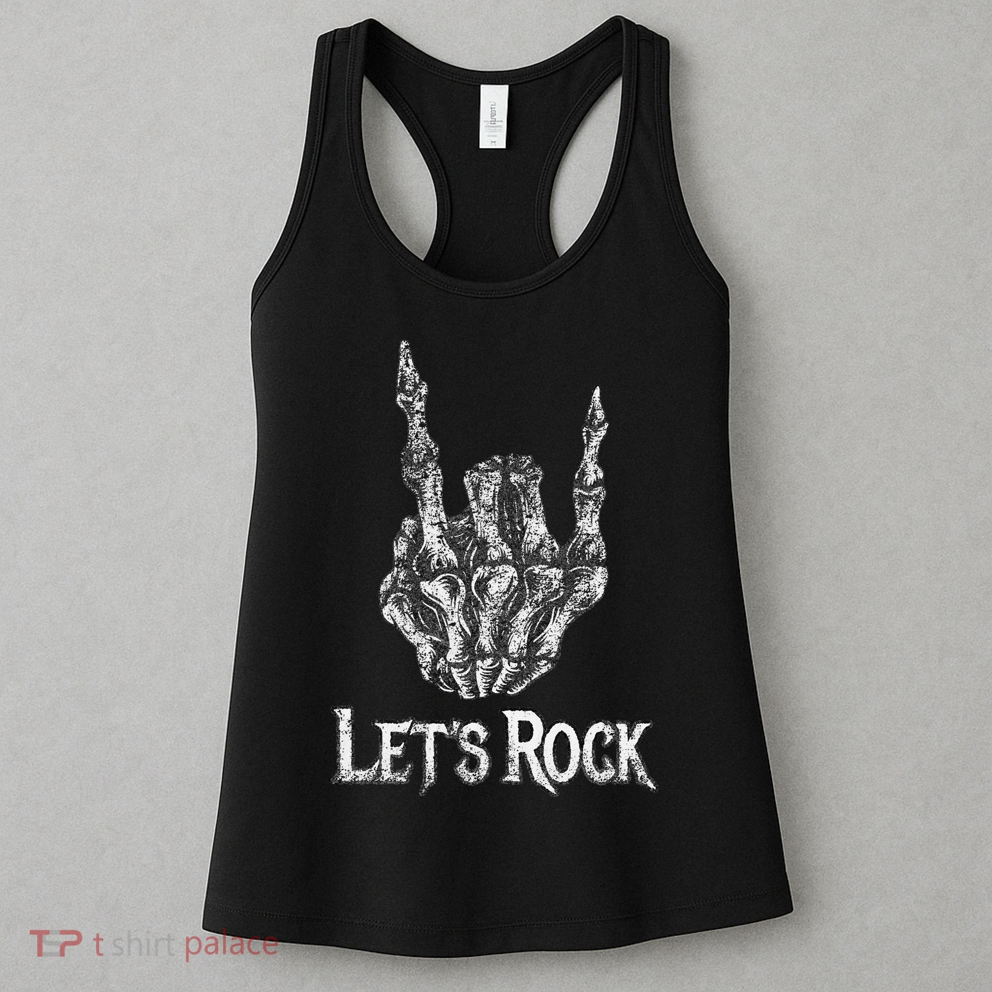 Rock On Lets Rock Concert Band Women's Tank Top