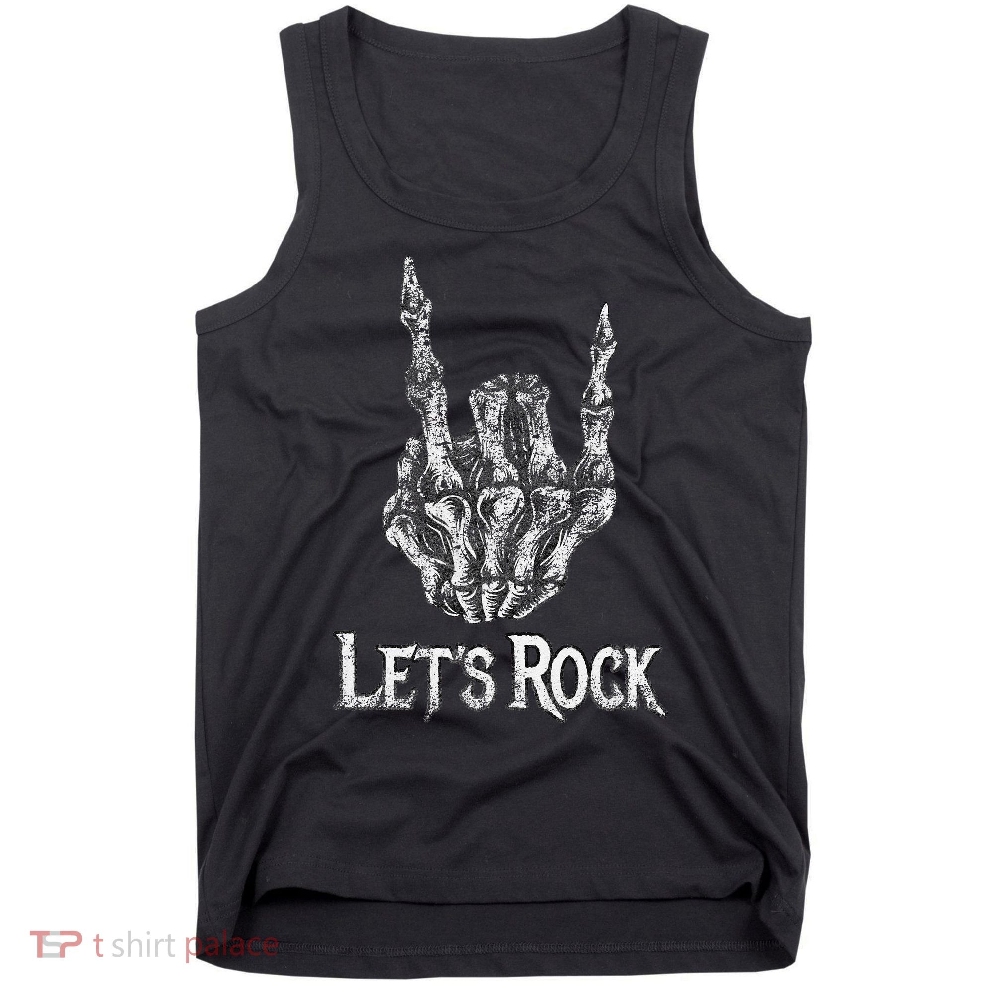 Rock On Lets Rock Concert Band Tank Top