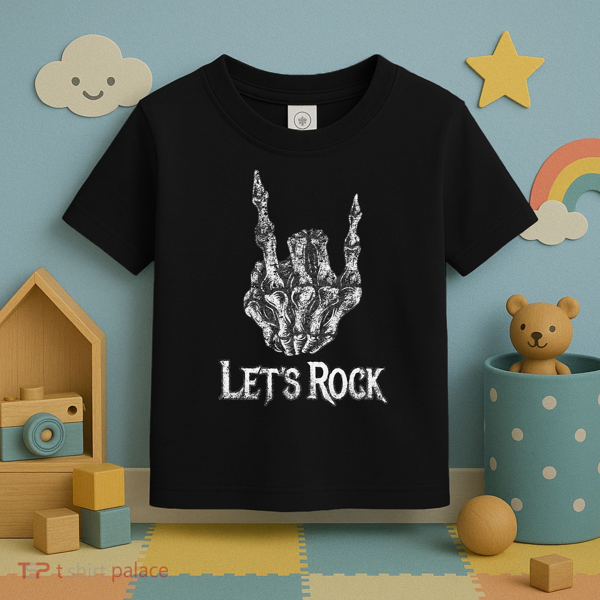 Rock On Lets Rock Concert Band Toddler T-Shirt