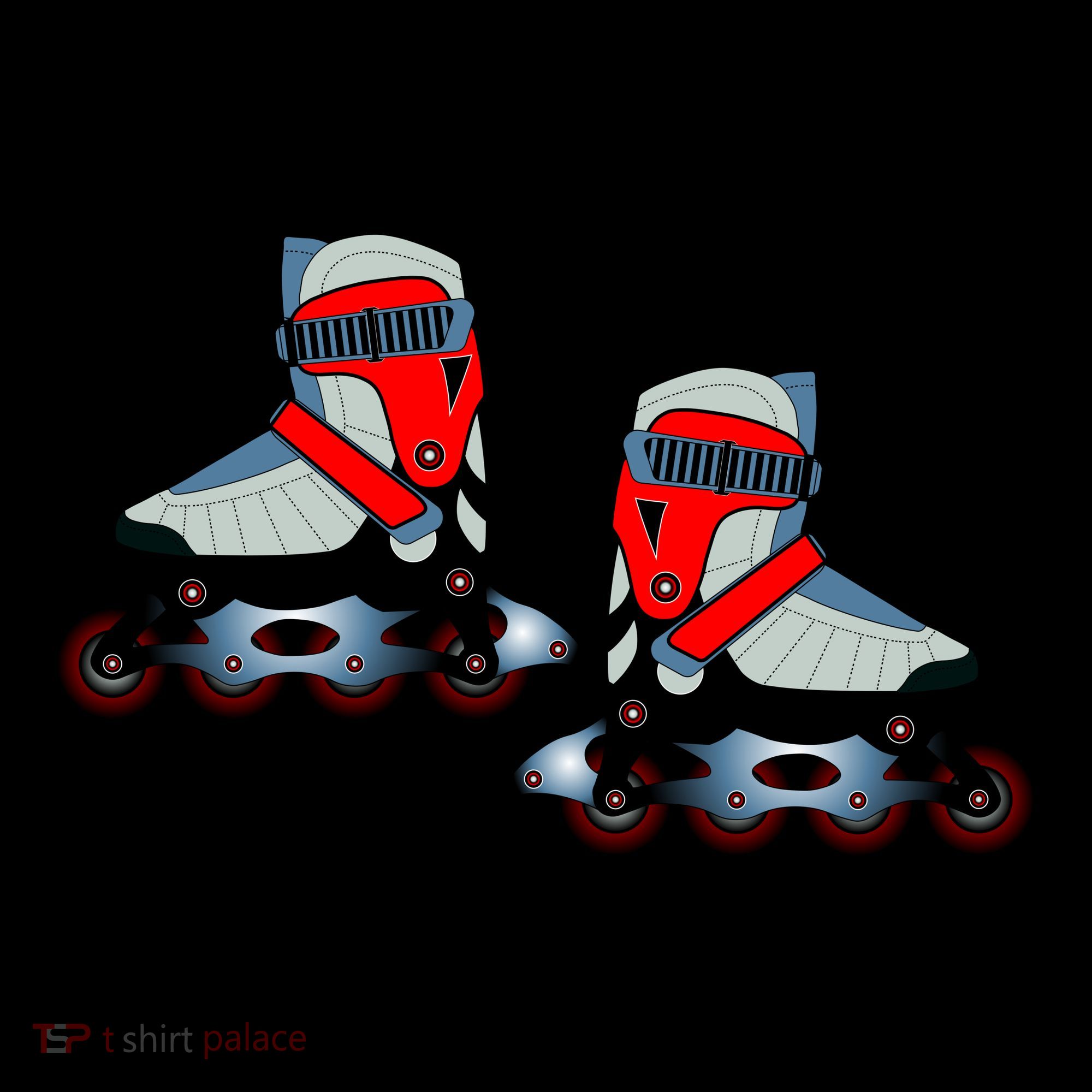 Roller Blades Button