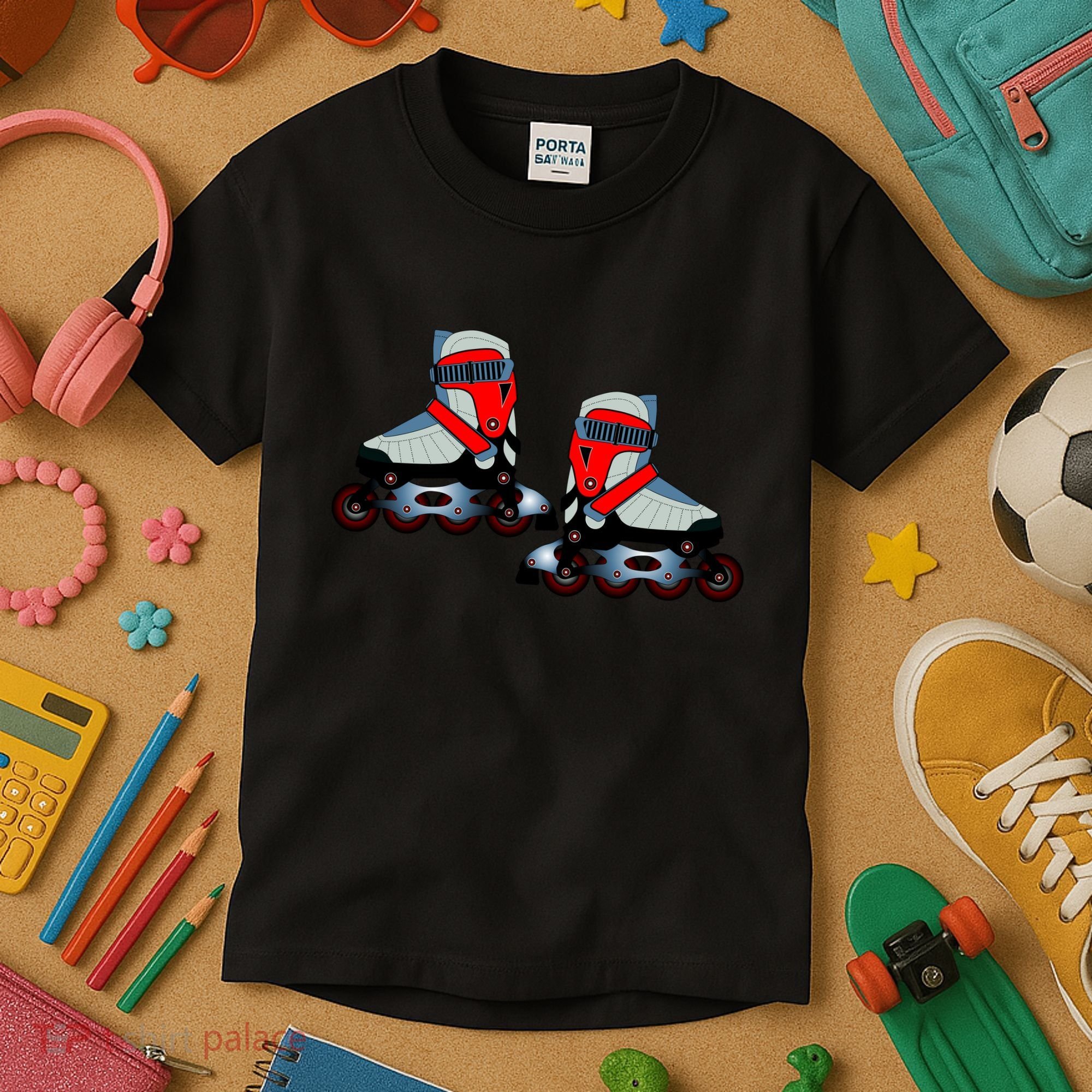 Roller Blades Kids T-Shirt