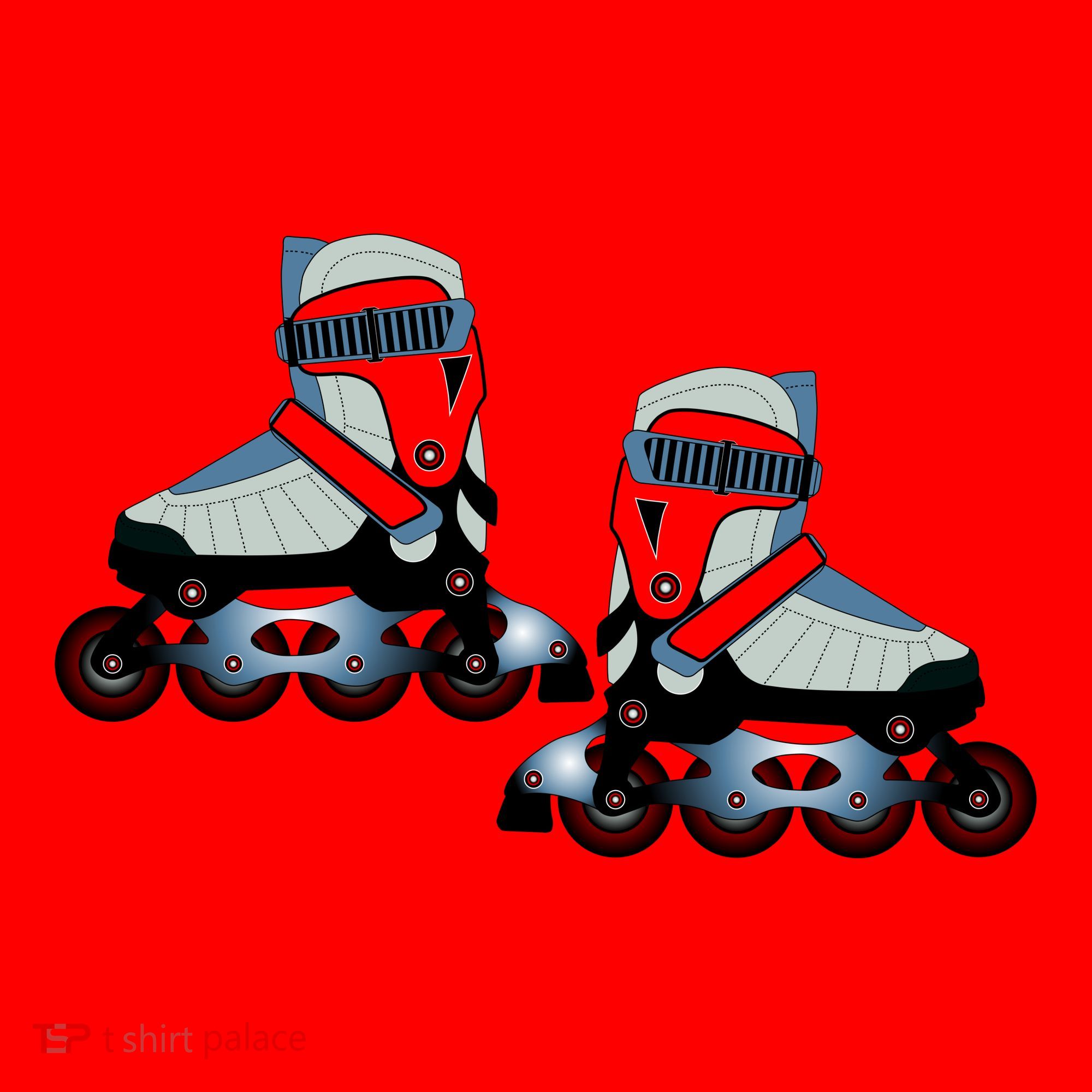 Roller Blades Santa Hat