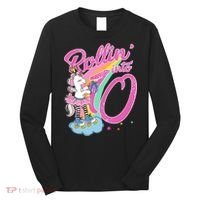 Rollin' Into 10 Skating Unicorn Birthday Long Sleeve Shirt thumb 0