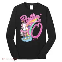 Rollin' Into 10 Skating Unicorn Birthday Long Sleeve Shirt thumb 0