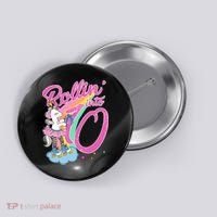 Rollin' Into 10 Skating Unicorn Birthday Button thumb 0