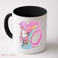 Rollin' Into 10 Skating Unicorn Birthday Coffee Mug thumb 0