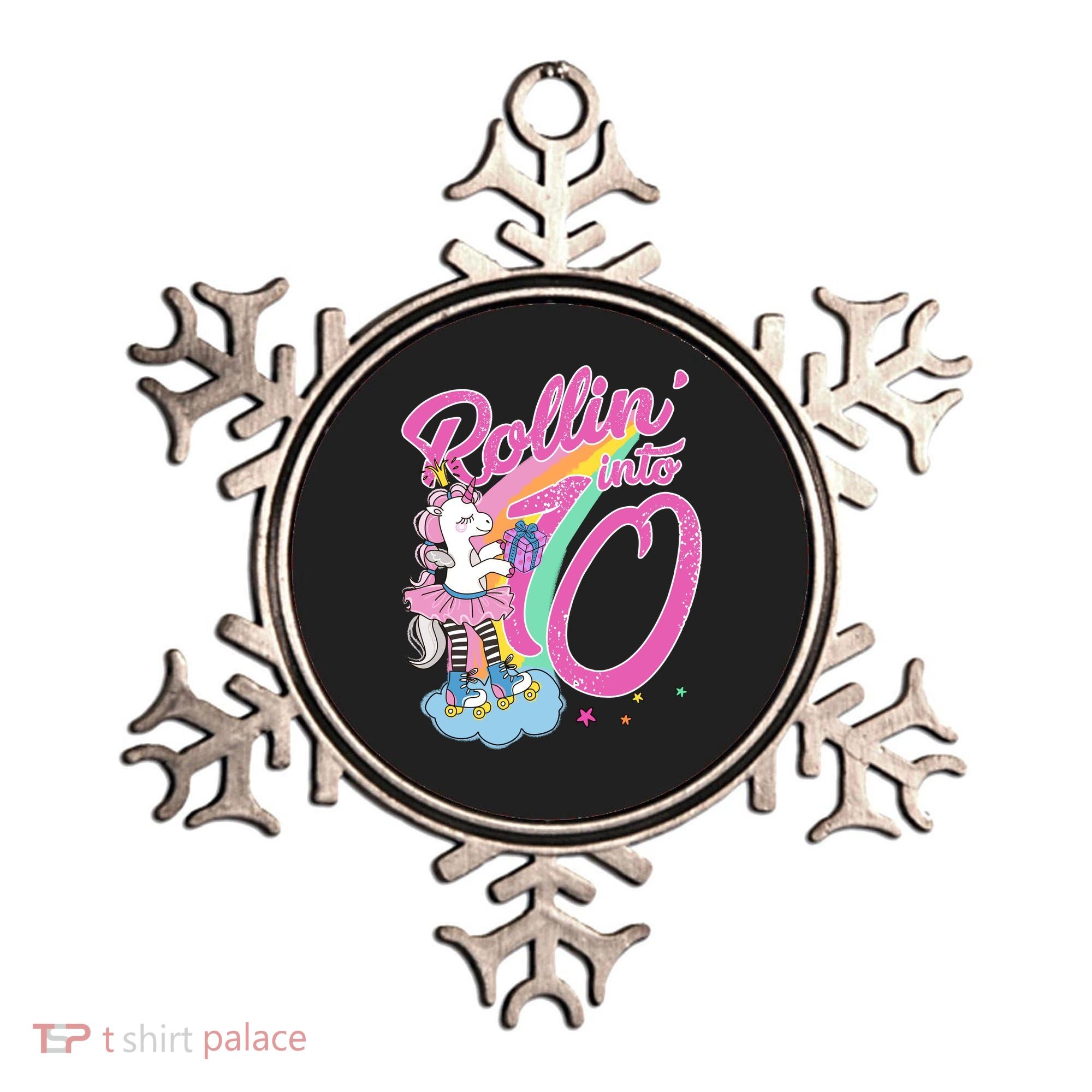 Rollin' Into 10 Skating Unicorn Birthday Ornament