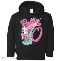 Rollin' Into 10 Skating Unicorn Birthday Toddler Hoodie thumb 0
