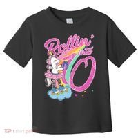 Rollin' Into 10 Skating Unicorn Birthday Toddler T-Shirt thumb 0