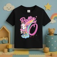 Rollin' Into 10 Skating Unicorn Birthday Toddler T-Shirt thumb 3