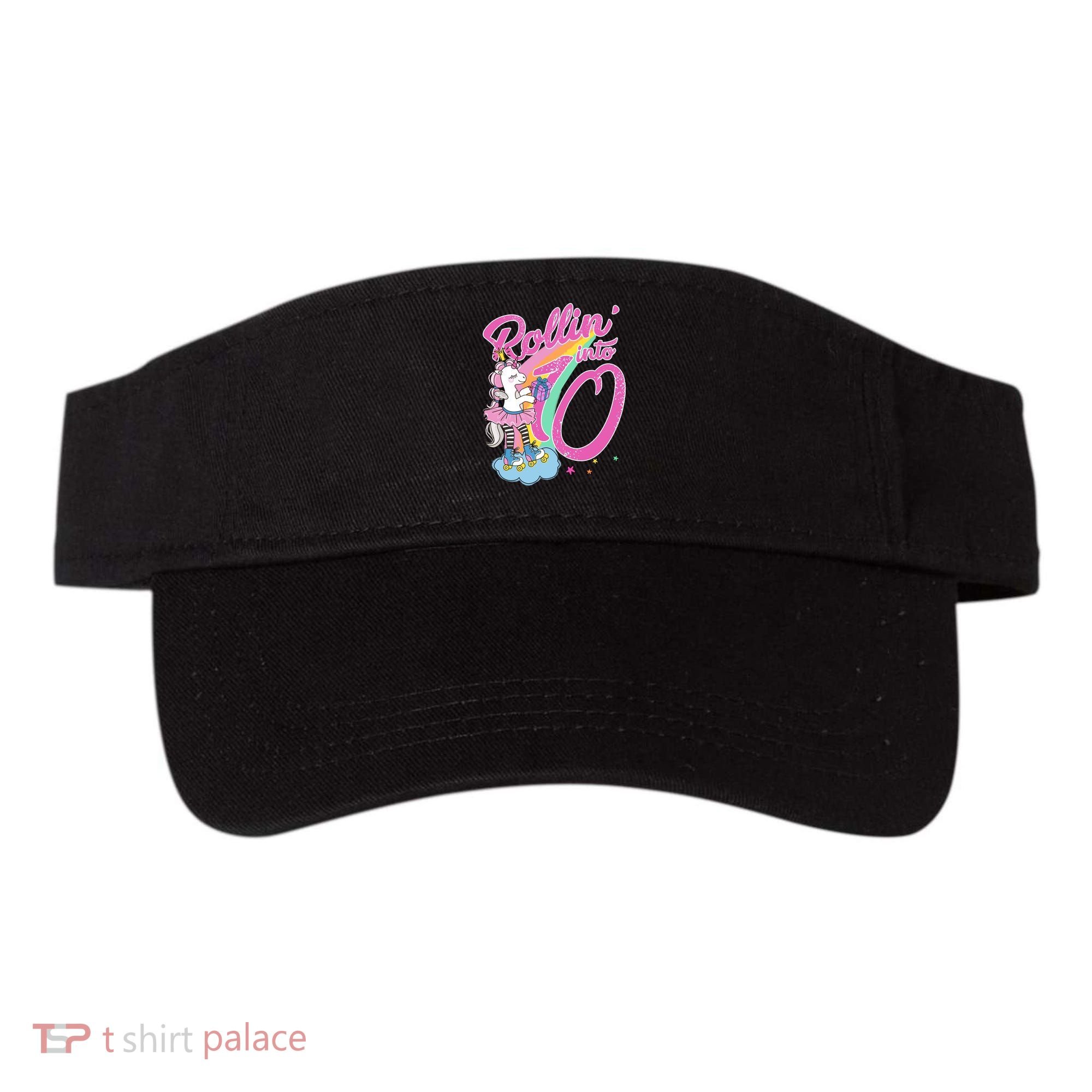 Rollin' Into 10 Skating Unicorn Birthday Visor
