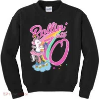 Rollin' Into 10 Skating Unicorn Birthday Kids Sweatshirt thumb 0