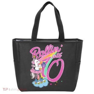 Rollin' Into 10 Skating Unicorn Birthday Tote Bag