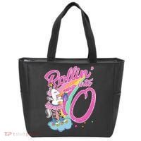 Rollin' Into 10 Skating Unicorn Birthday Tote Bag thumb 0