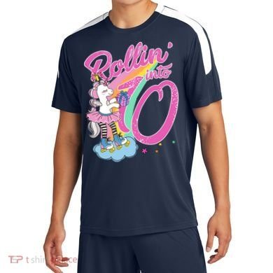 Rollin' Into 10 Skating Unicorn Birthday Soccer Jersey