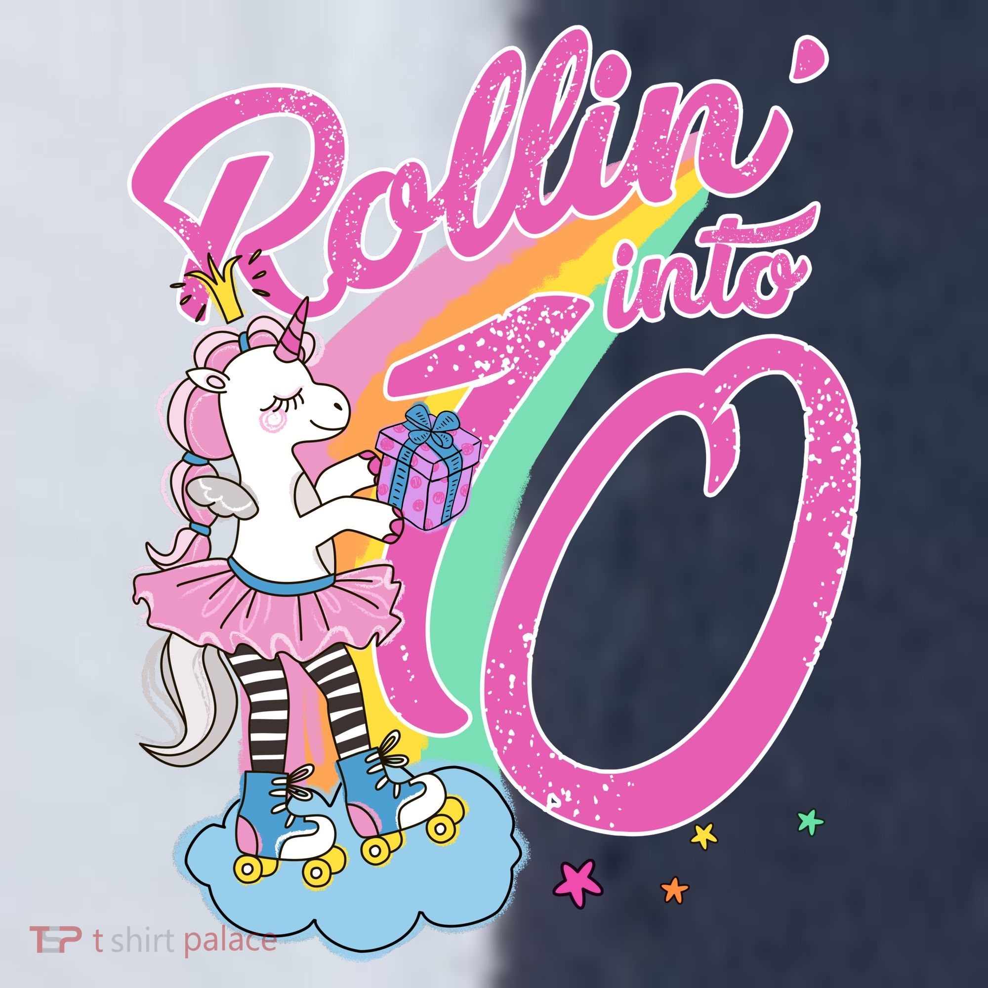 Rollin' Into 10 Skating Unicorn Birthday Sport-Tek Competitor United Soccer Jersey