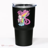 Rollin' Into 5 Skating Unicorn  Tumbler thumb 0