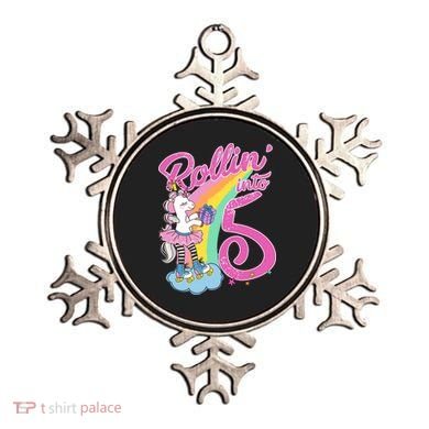 Rollin' Into 5 Skating Unicorn  Ornament