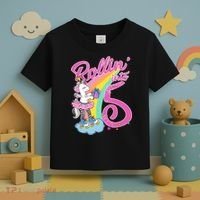 Rollin' Into 5 Skating Unicorn  Toddler T-Shirt thumb 3