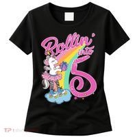 Rollin' Into 5 Skating Unicorn  Women's T-Shirt thumb 0