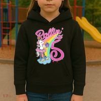Rollin' Into 5 Skating Unicorn  Kids Hoodie thumb 3