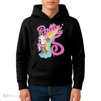 Rollin' Into 5 Skating Unicorn  Kids Hoodie thumb 4