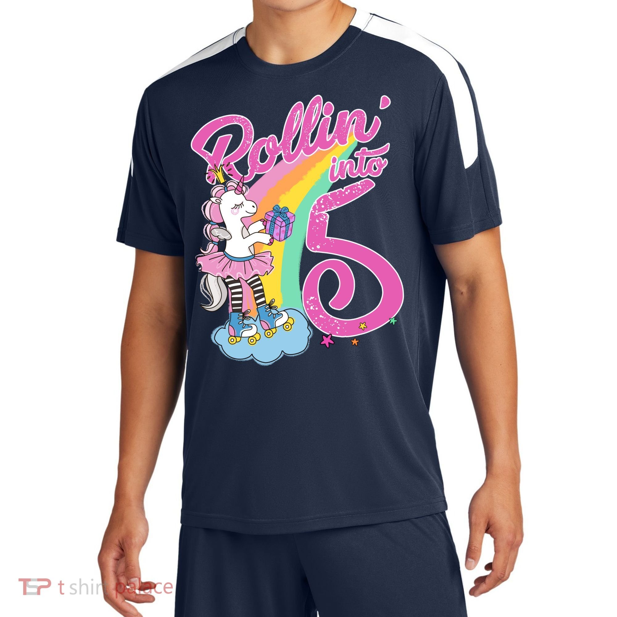 Rollin' Into 5 Skating Unicorn  Sport-Tek Competitor United Soccer Jersey