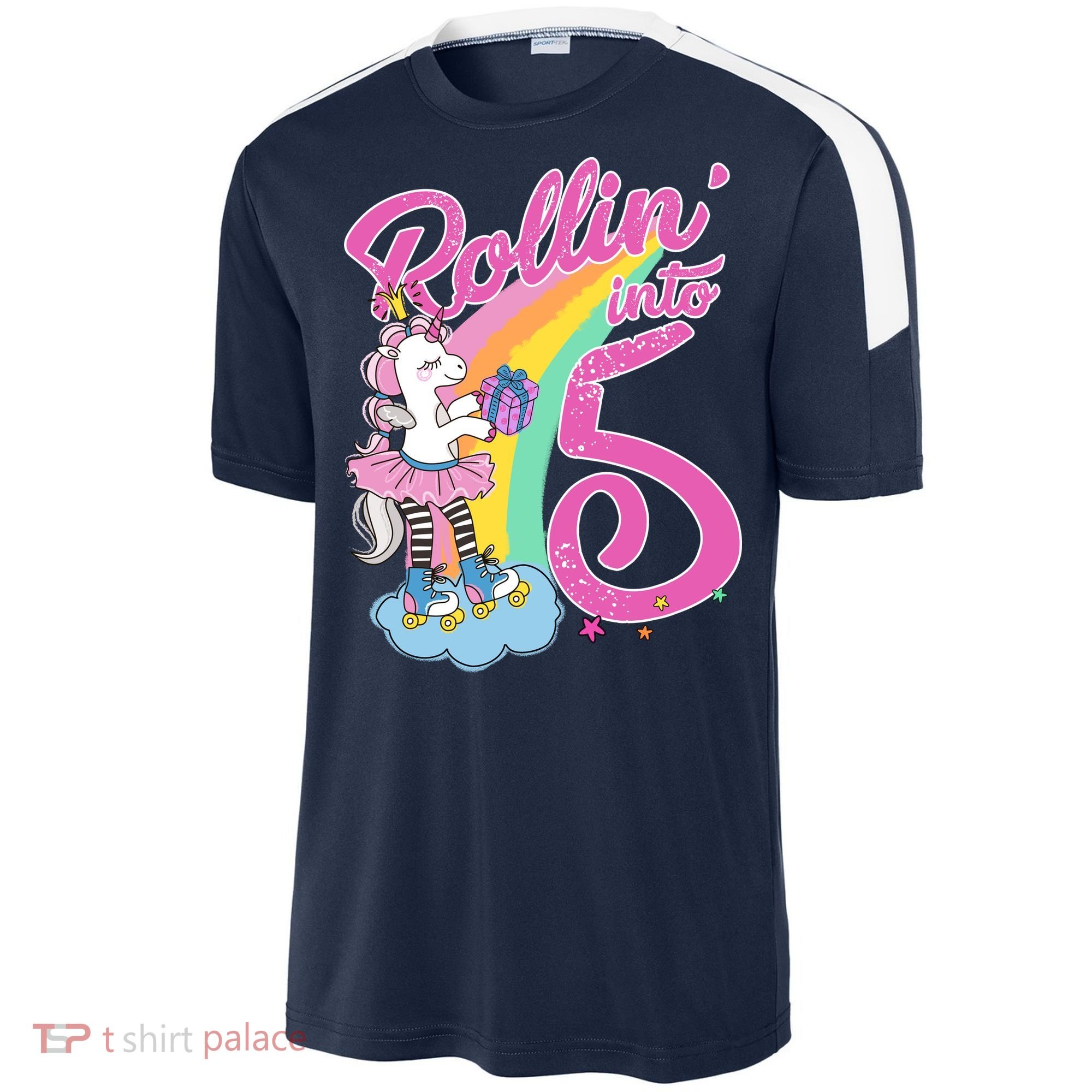 Rollin' Into 5 Skating Unicorn  Sport-Tek Competitor United Soccer Jersey