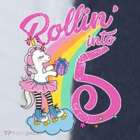 Rollin' Into 5 Skating Unicorn  Sport-Tek Competitor United Soccer Jersey thumb 4