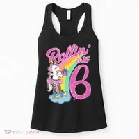 Rollin' Into 6 Skating Unicorn  Women's Tank Top thumb 0