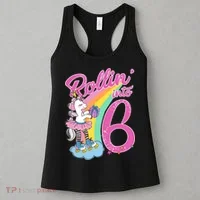 Rollin' Into 6 Skating Unicorn  Women's Tank Top thumb 3