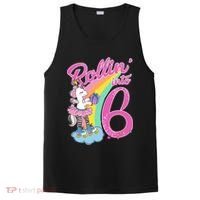 Rollin' Into 6 Skating Unicorn  PosiCharge Competitor Tank thumb 0