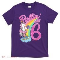 Rollin' Into 6 Skating Unicorn  T-Shirt thumb 0