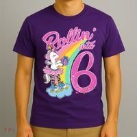 Rollin' Into 6 Skating Unicorn  T-Shirt thumb 3
