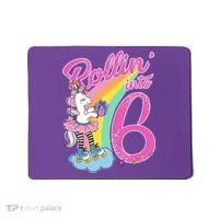 Rollin' Into 6 Skating Unicorn  Mousepad thumb 0