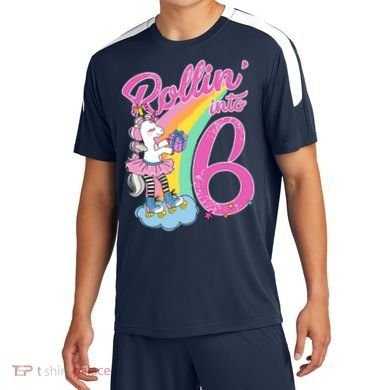 Rollin' Into 6 Skating Unicorn  Soccer Jersey