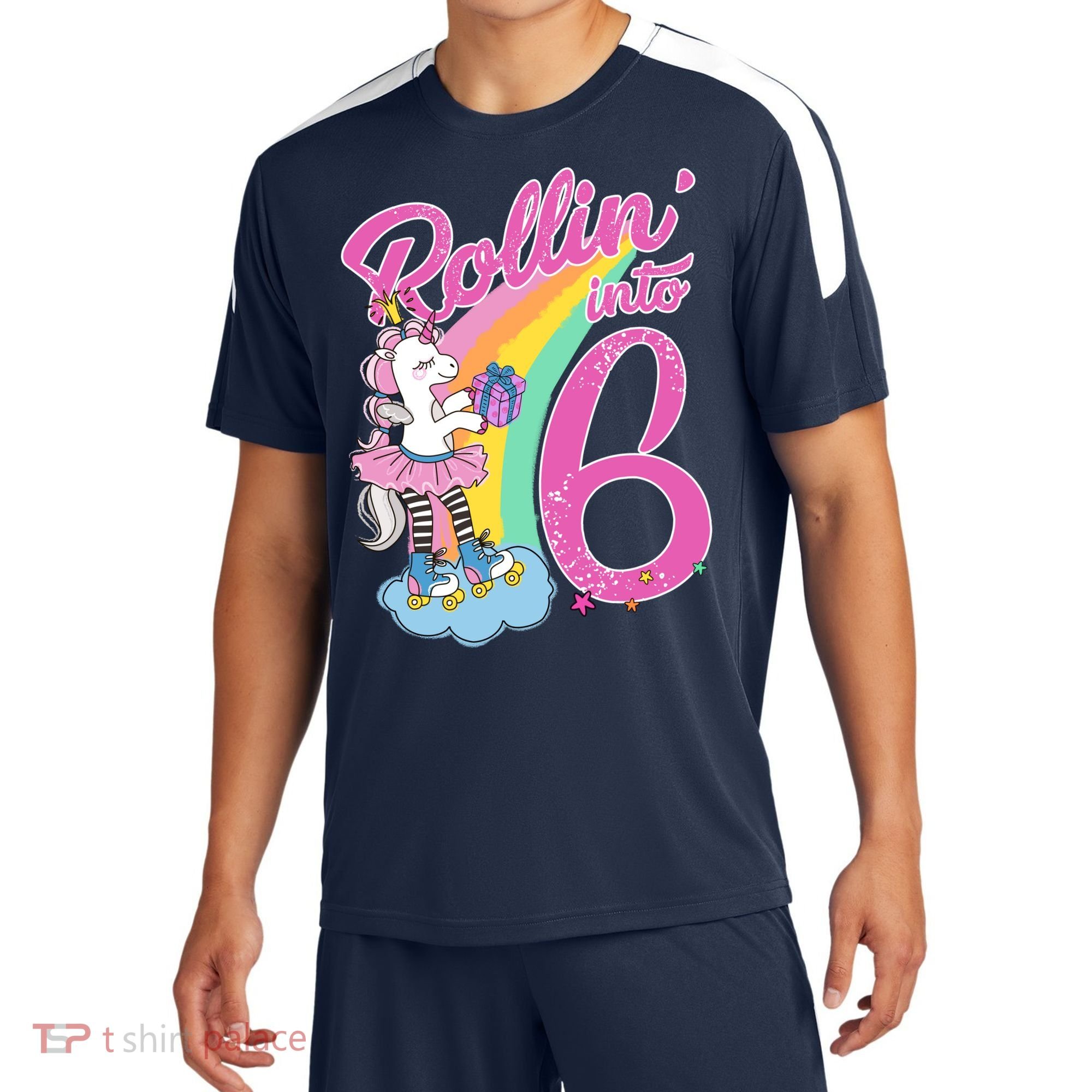 Rollin' Into 6 Skating Unicorn  Sport-Tek Competitor United Soccer Jersey