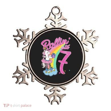 Rollin' Into 7 Skating Unicorn Birthday Ornament
