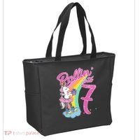 Rollin' Into 7 Skating Unicorn Birthday Tote Bag thumb 2