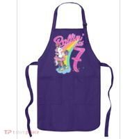 Rollin' Into 7 Skating Unicorn Birthday Apron thumb 0