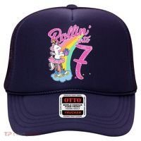Rollin' Into 7 Skating Unicorn Birthday Hat thumb 0