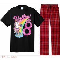 Rollin' Into 8 Skating Unicorn Birthday Pajama Set thumb 0