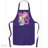 Rollin' Into 8 Skating Unicorn Birthday Apron thumb 0