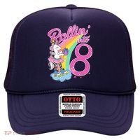 Rollin' Into 8 Skating Unicorn Birthday Hat thumb 0