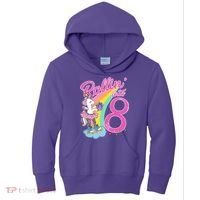 Rollin' Into 8 Skating Unicorn Birthday Kids Hoodie thumb 0